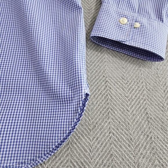 Ralph Lauren Button Down Shirt Men's 16 1/2 34/35 Classic Fit Quiet Luxury Blue - Picture 9 of 16